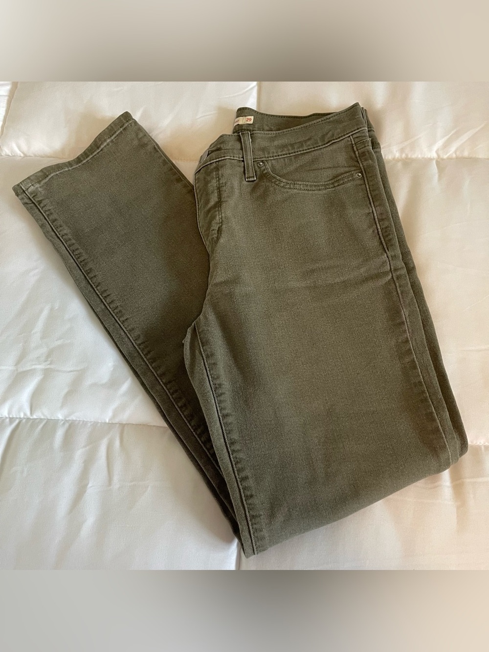 Levi's Olive Slim Skinny Jeans